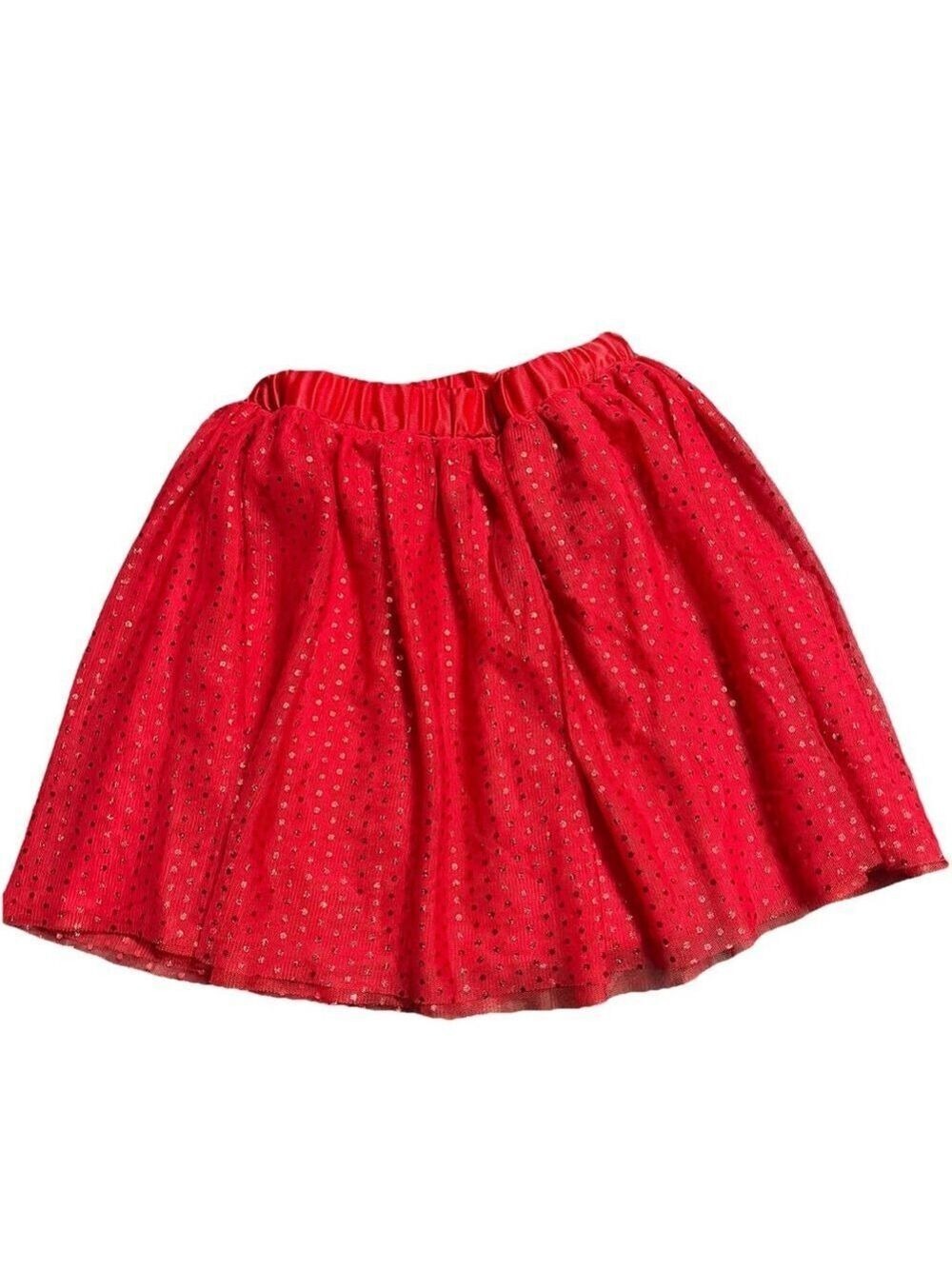 Holiday Time Girls Red Tulle Tutu Christmas Skirt 6x